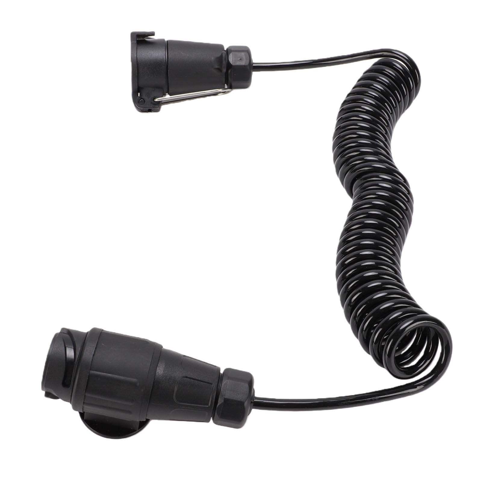 13-poliger Stecker auf 7-polige Steckdose, Anhänger-Verkabelungsadapter, 9,84 Fuß Langes Spiralverlängerungskabel, Robuster Universalstecker mit Plug & Play, Ideal für Wohnmobile, Anhänger und