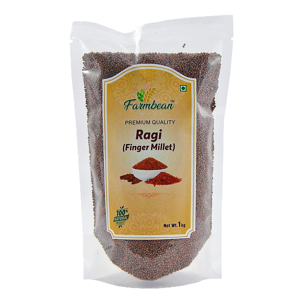 Farmbean Whole Ragi | Finger Millet | Ragulu| Nachani 1 kg.