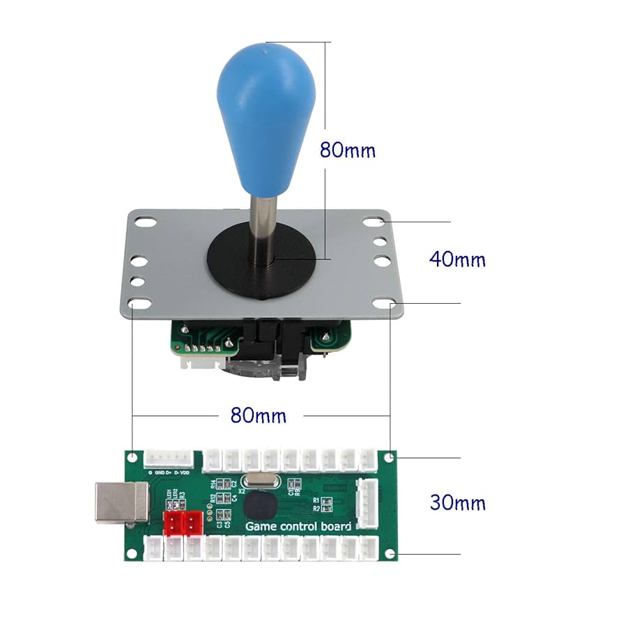 ウォールナット　アーケードコントローラー　DIY 自作レバーレスコントローラー組立キット解説｜ぴくるす