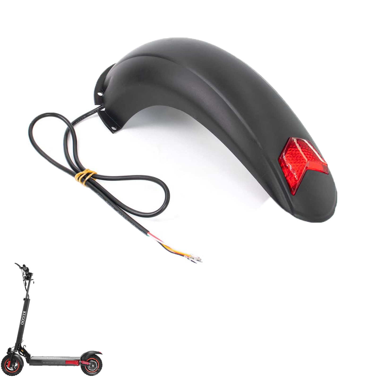 CERFFOOL Rear Mudguard and Tail Light for Kugoo M4/M4 Pro 10 inch Spare Parts for Electric Scooters Fender Accessories