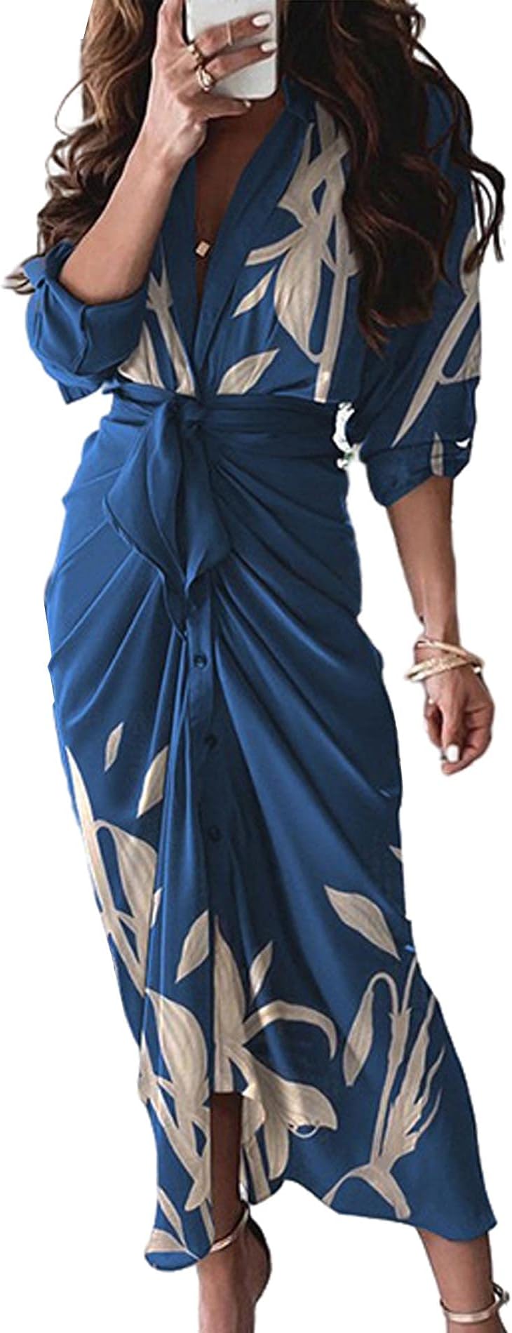 Silk wrap dress maxi Clearance