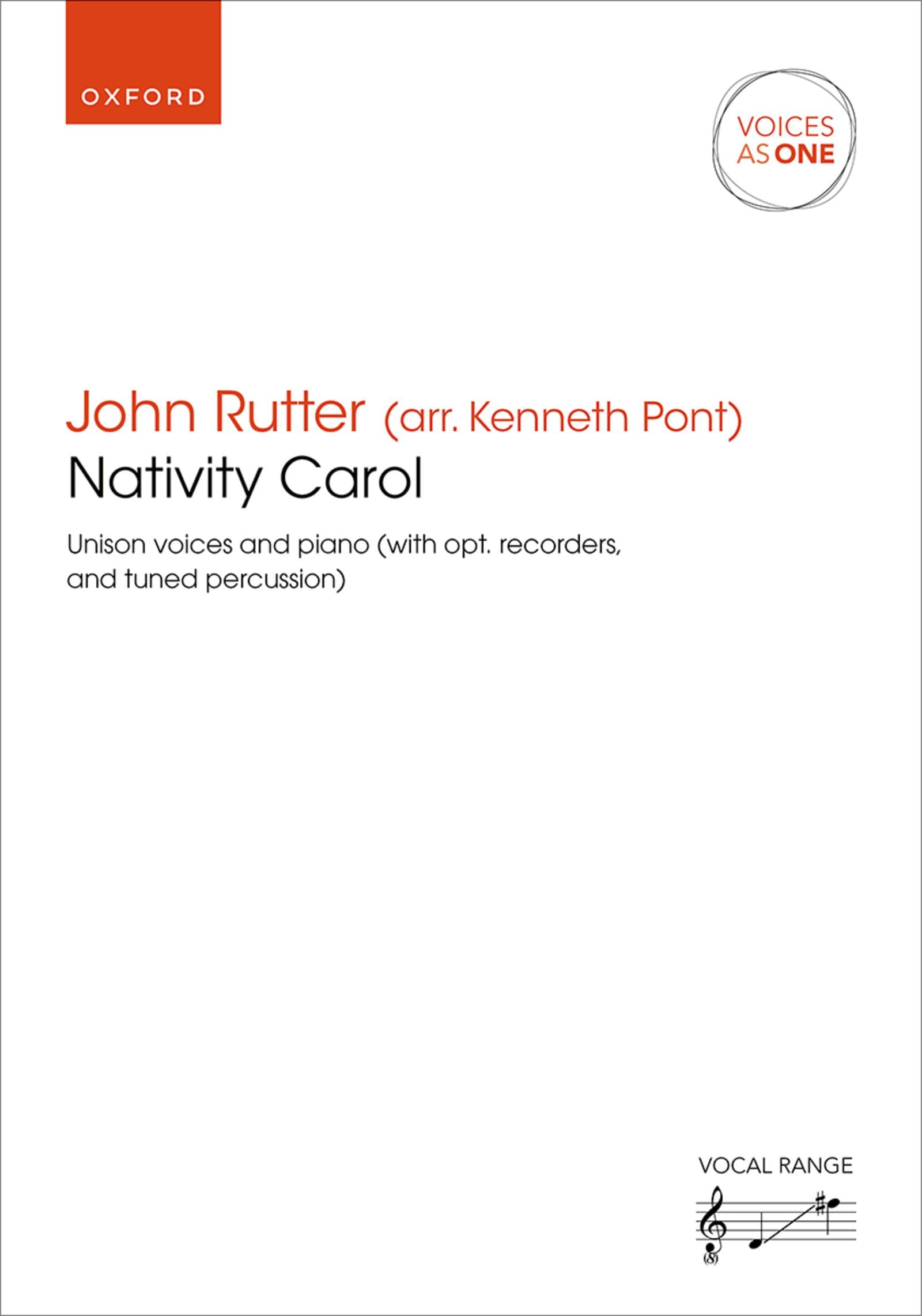 Nativity Carol: Unison vocal score (Voices As One)