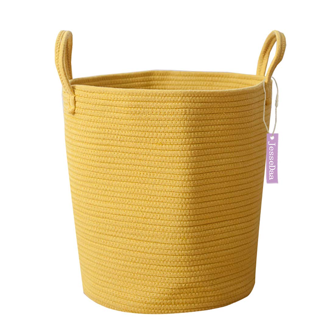 Bloomingville Cesta Plegable Tejida A Mano Con Asas, Natural Y