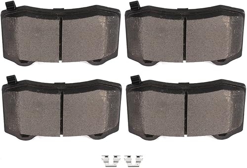 SCITOO Pastillas de freno de cerámica traseras D1053 para Cadillac CTSSTS, para Chevy CamaroSS, para Chrysler 300, para Dodge ChallengerChargerPara