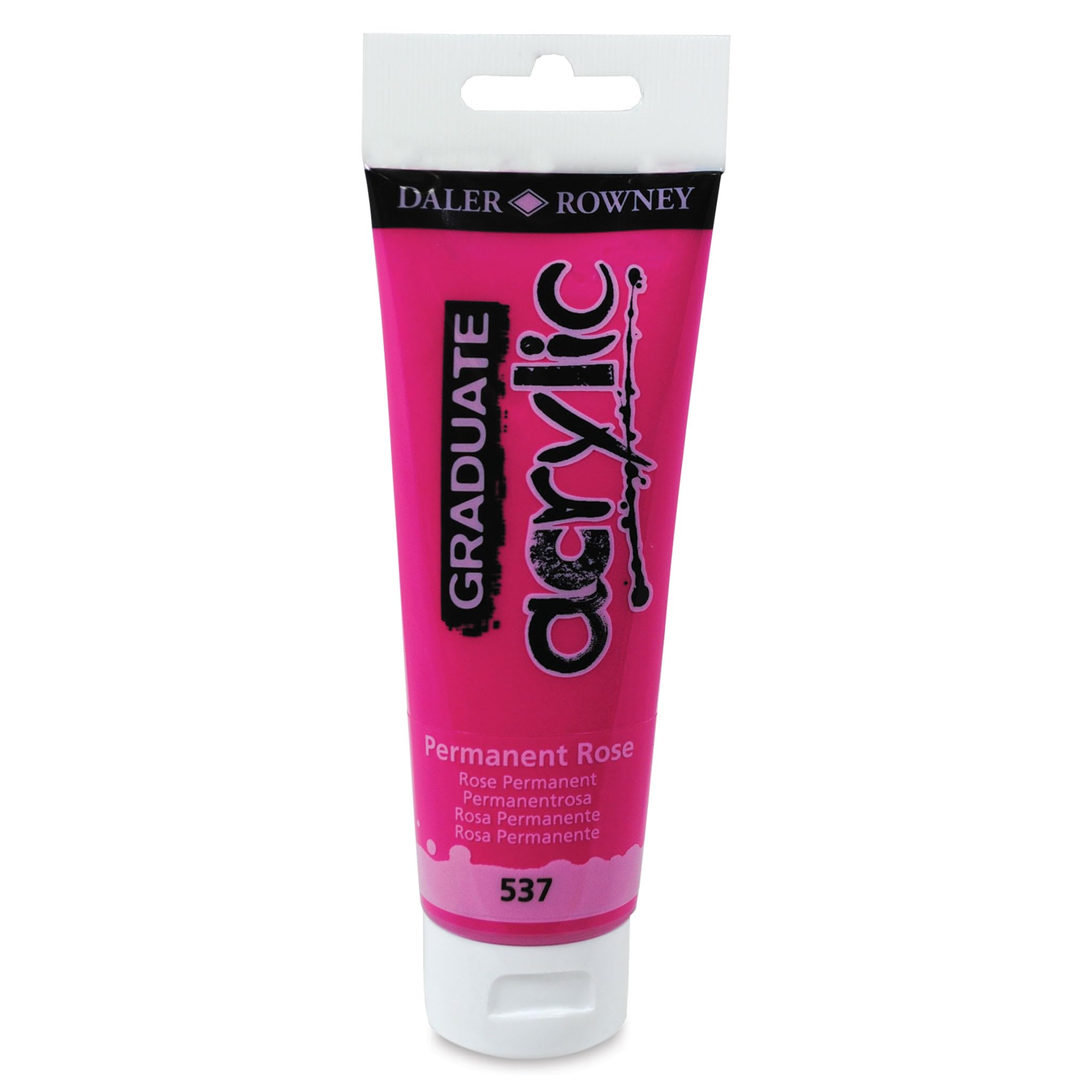 Daler-Rowney Acrylic Paint - 120ml - Permanent Rose