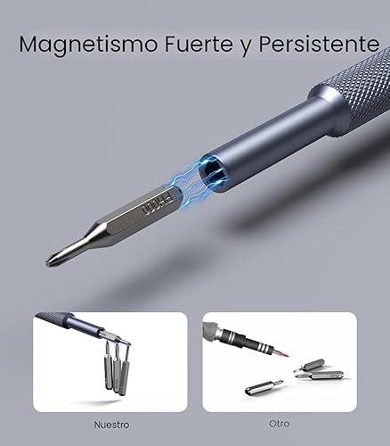 Miniatura 4 de AXTH Juego de destornilladores de precisión pequeños 25 en 1, kit de herramientas de reparación magnética profesional para teléfono, computadora,