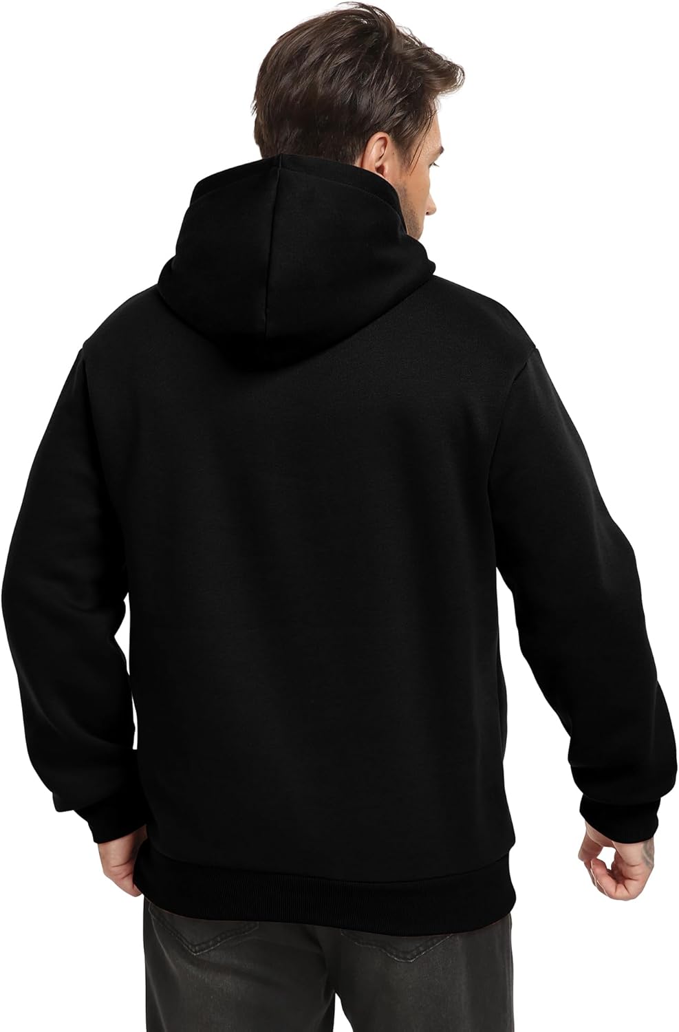 Men's Hooded Sweatshirts Long Sleeve Winter Hoodies Pullover Sweatshirts with Pockets - Image 4