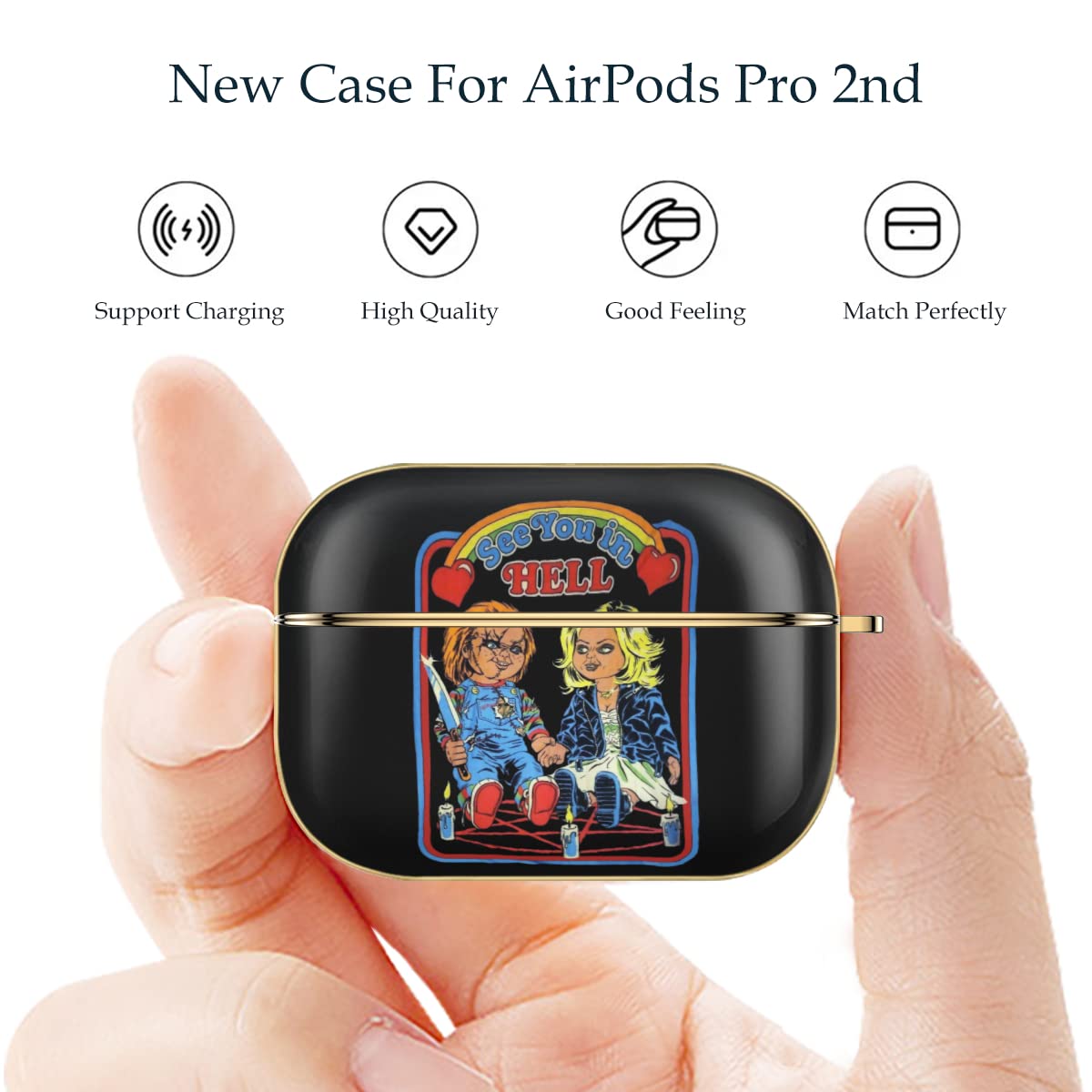 Amazon | チャイルド プレイ チャッキー ホラー映画 AirPods Pro 2 