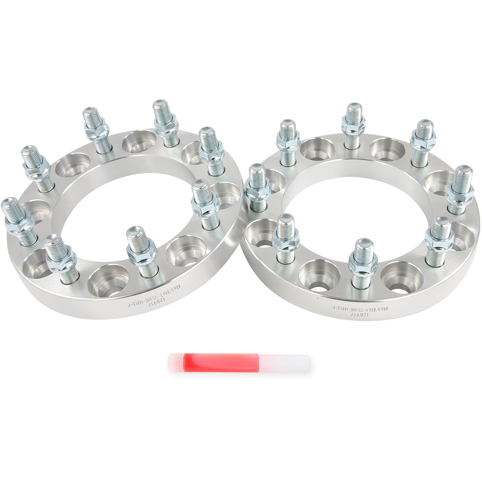 SCITOO 2Pcs 8x6.5 Wheel Spacers 1" Bore 125.6mm Studs 14x1.5 for Chevy