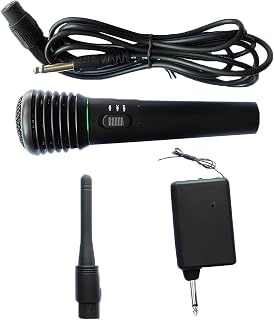 Aosekaa Vocal em 1 Handheld Microfone Dinâmico Sem Fio para Casa KTV