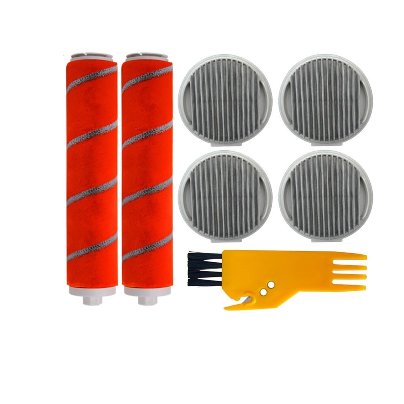 Compatible With Compatible With Xiaomi Roidmi F8 / F8E / F8S Pro Zero M8 Hepa Filter Main Rolling Brush Handheld Vacuum Cleaner Replacement Spare Part(Set 4)