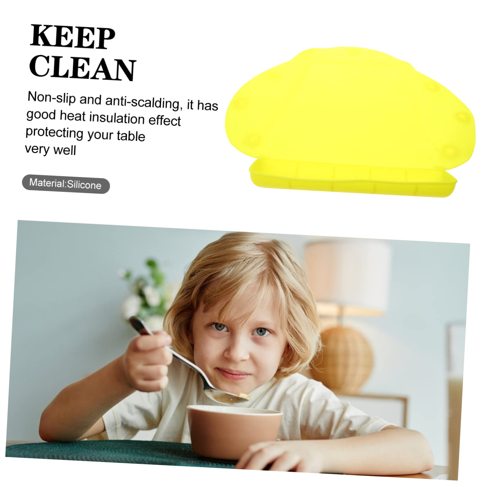 HANABASS Placemat for Boys and Girls Silicone Suction Cup Non-Slip Heat-Resistant Cartoon Pattern Toddler Placemats