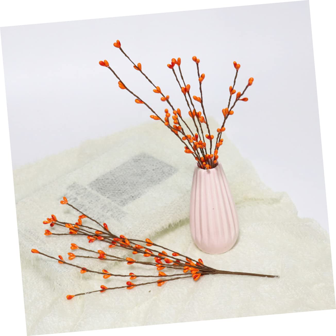 Alipis 4 Ensembles Branche De Baie Artificielle Bricolage De Noel Decoration pour Noel Faux Pics De Baies Pics De Baies De Houx Baie Artificielle D'oranger Décoration De Noël 5 Pièces * 4