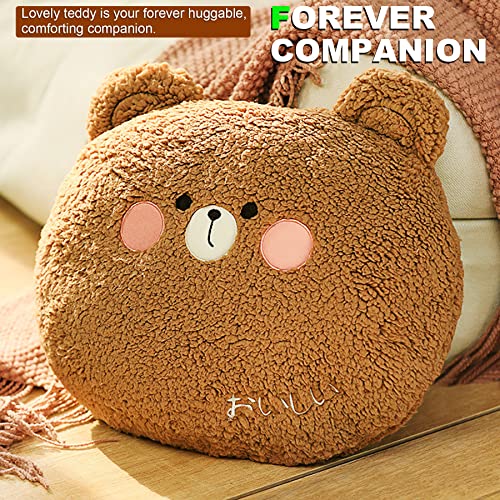 Onsoyours Teddy Bear Plush Pillow, Super Soft Bear Stuffed Animal, Adorable Plush Bear Cuddle Cushion Pillow For Kids #TOP3