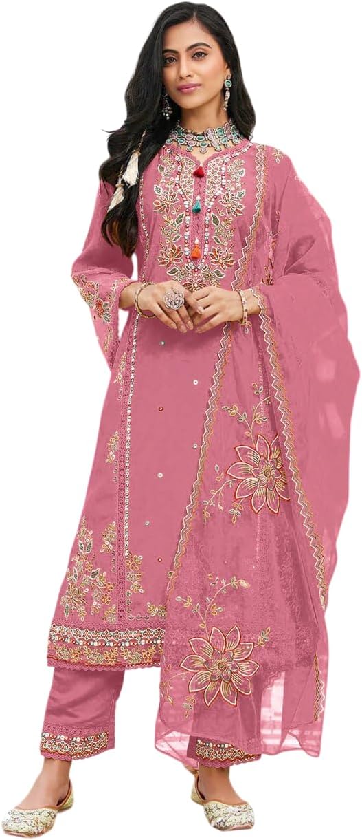 Indian Pakistani Designer Ready to Wear Ethnic Punjabi Salwar Kameez Dupatta Patiala Suit Set for Women