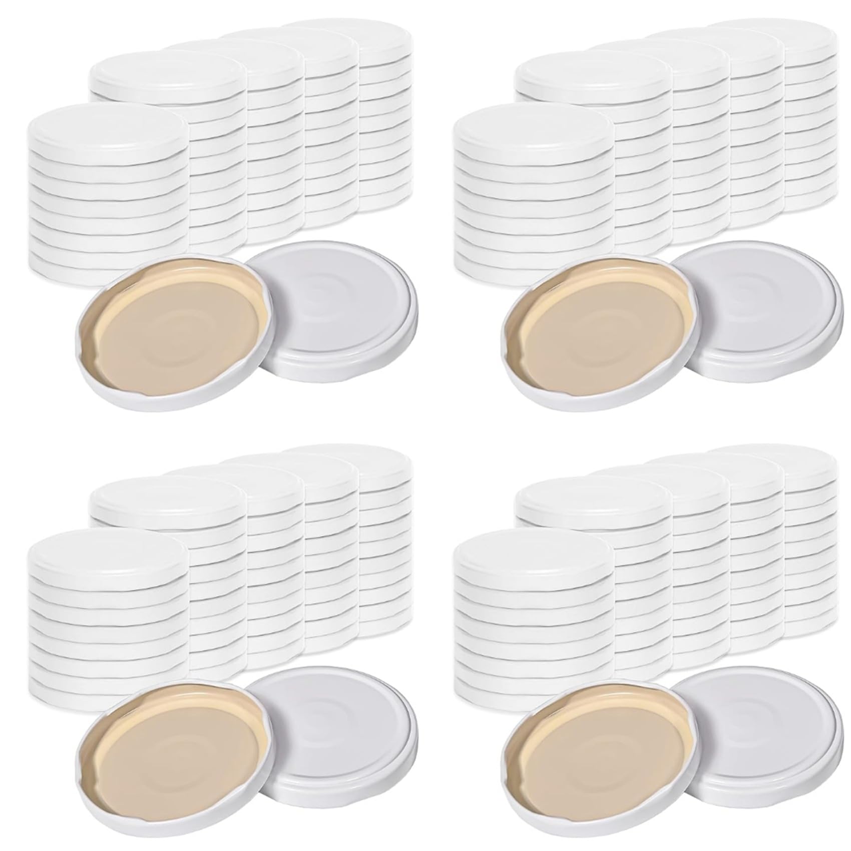 Hndhbfgrt 200Pcs Lids to Type 82-Replacement Lids for Preserving Jars,Twist Off Lid,Preserving Lids for Jam,Preserving