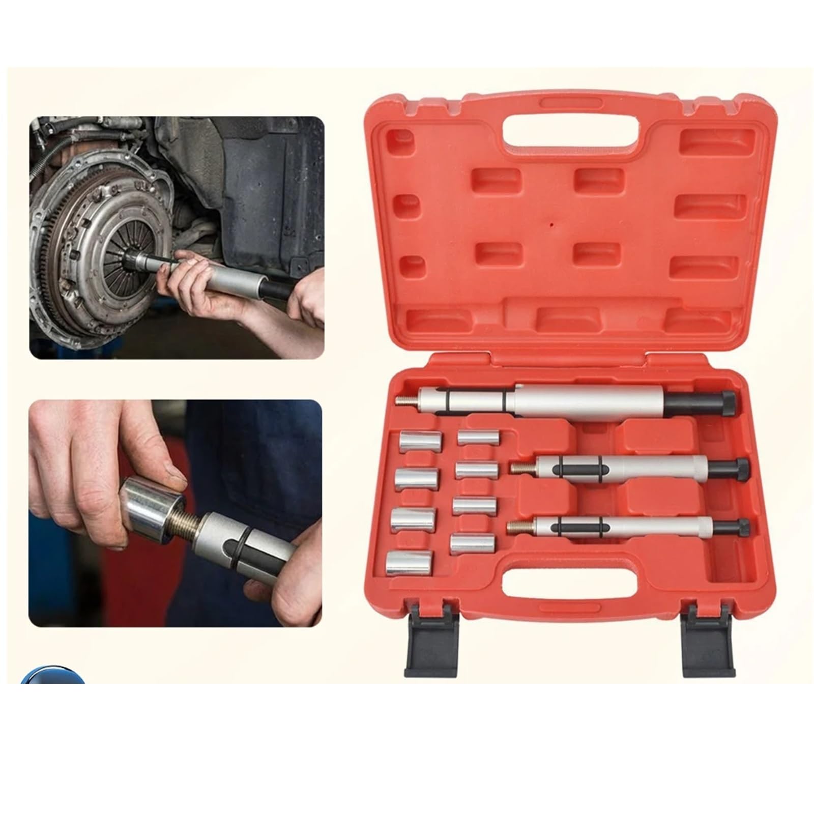 Eje centrado Embrague Herramienta Calibración Embrague Coche 11 Piezas 12-20 Mm Kit Alineación Eje Centrado Pasador Centrado Juego Reemplazo Transmisión Cojinete Mano