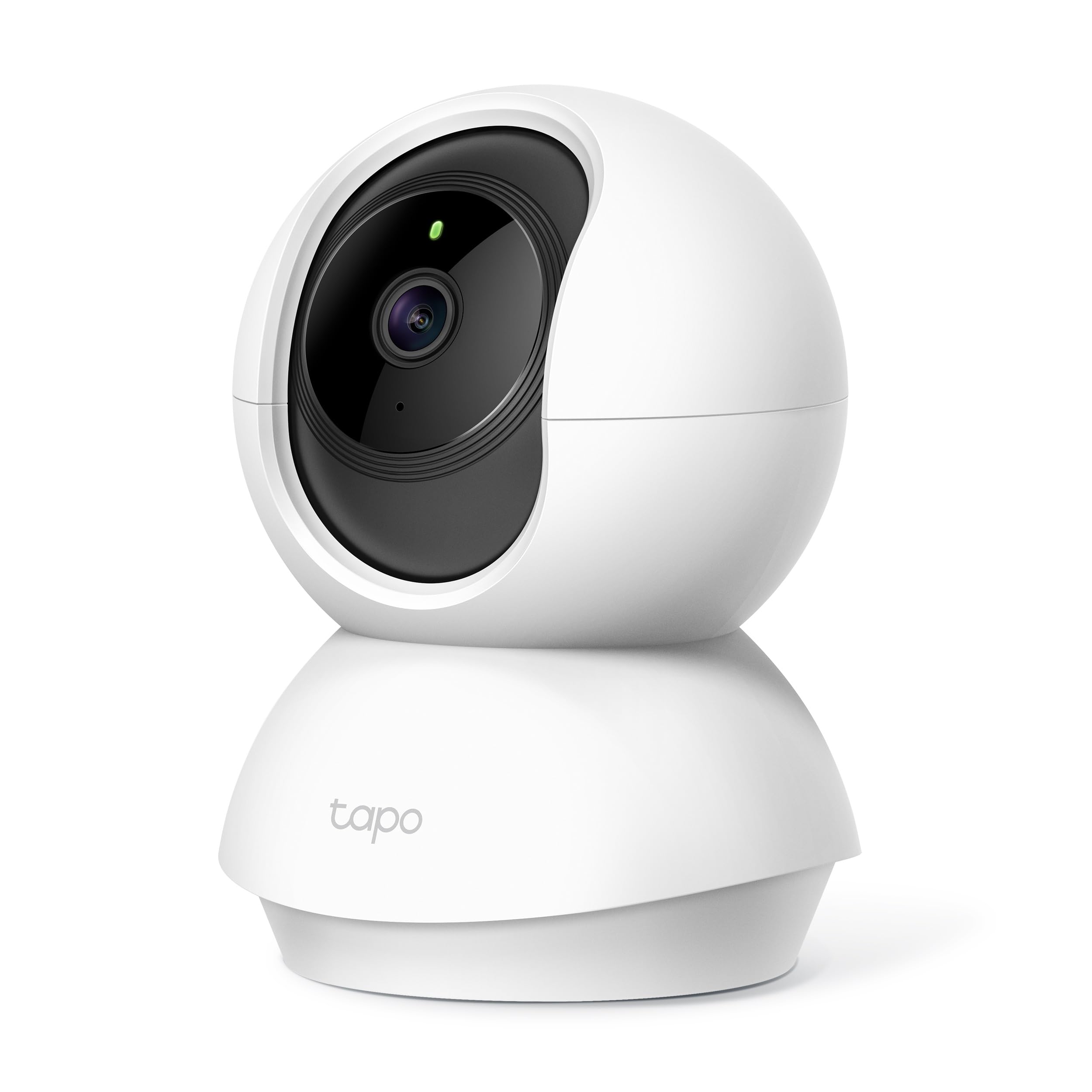 Tapo C21A - Cámara de Vigilancia WiFi Interior 360º, 2K 3MP, Detección IA | Detección Movimiento, Personas y Llanto de Bebé. Visión Nocturna. Alarma Luz y Sonido. Almacenamiento Local o Nube. App Tapo.