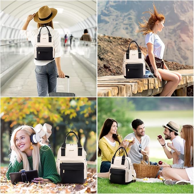 Image of LOVEVOOK Mini Backpack for Women Stylish Waterproof Backpack Purse with USB Port, Cute Daypack for College Travel Party
