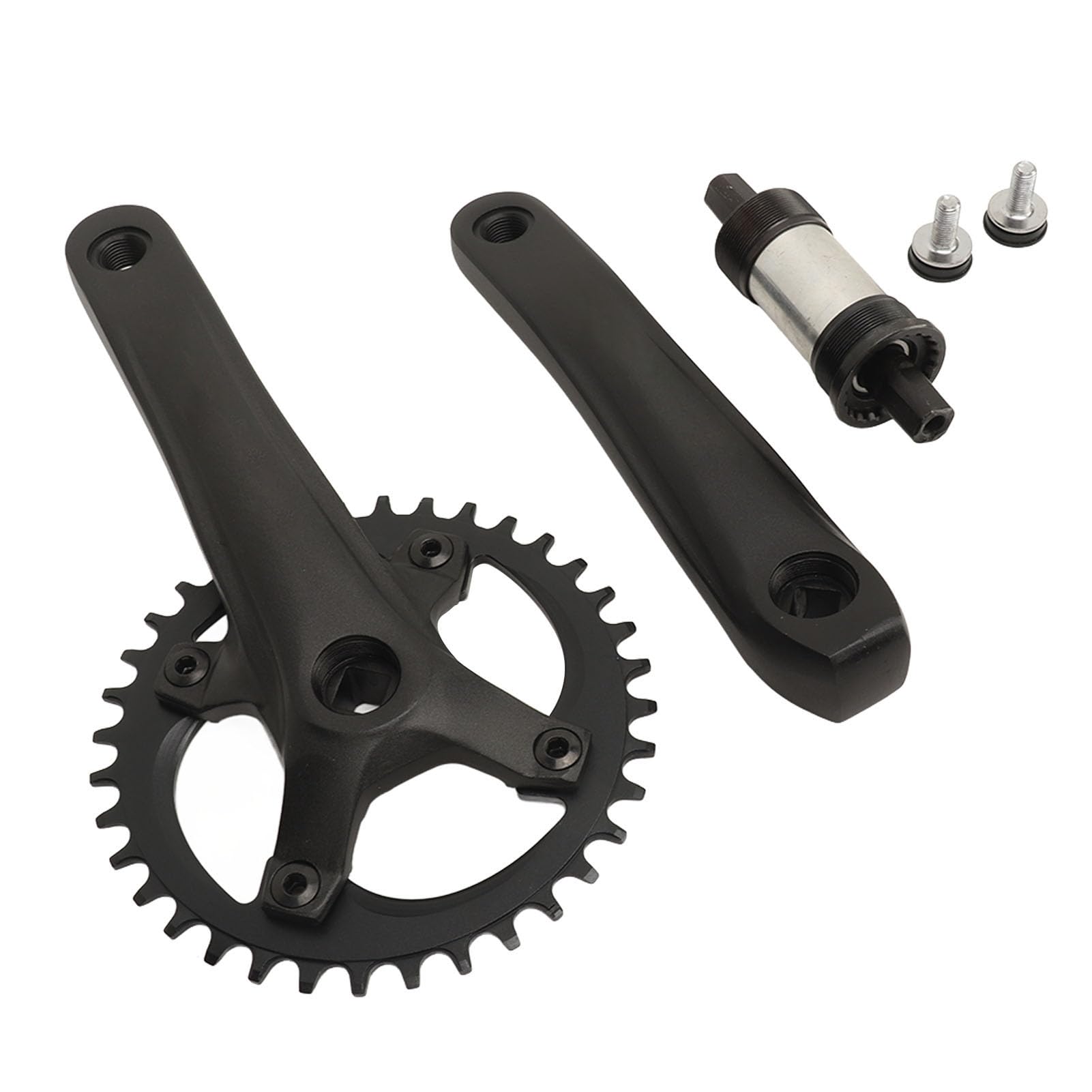 Guarnitura per Bici da Montagna, Guarnitura conica Quadrata in Lega di Alluminio, Kit pedivella Leggera, Set di pedivella per Pedale di Ricambio per Ciclismo