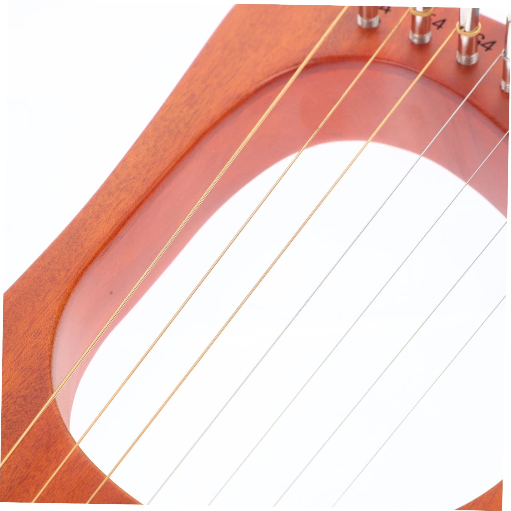 Vaguelly Lira per Principianti in Legno e Rame per Strumento Musicale Portatile a 7 Corde Suono Caldo e Delicato Ragazzo Ragazza e Adulti