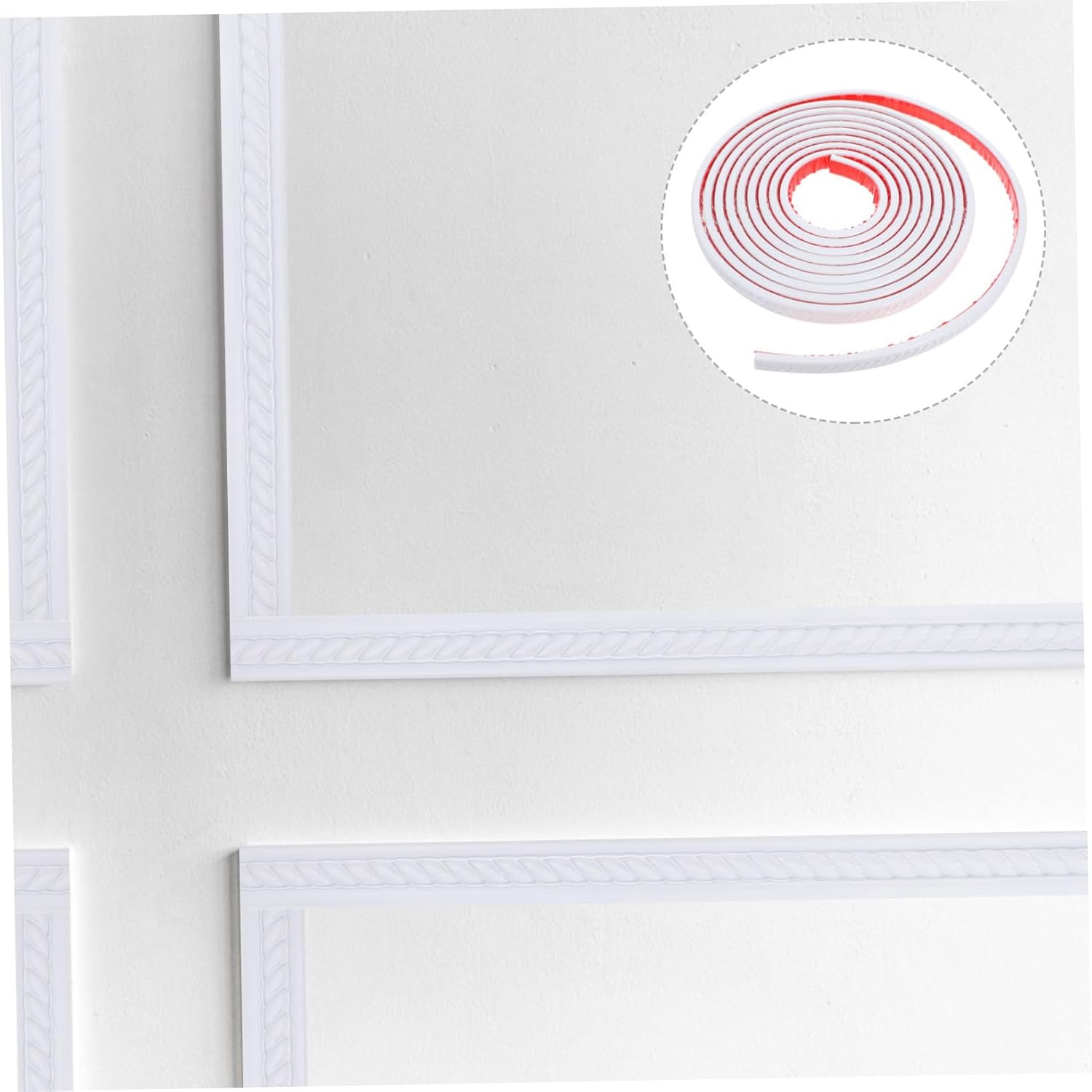 Angoily Peel and Stick Decorative Molding Trim Self-Adhesive Molding for Easy Installation Border for Home Decor