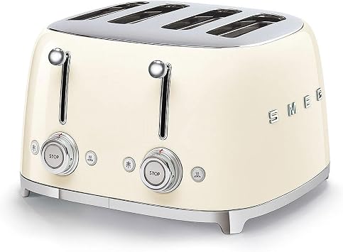 Smeg Cream Retro 4 Slice Toaster