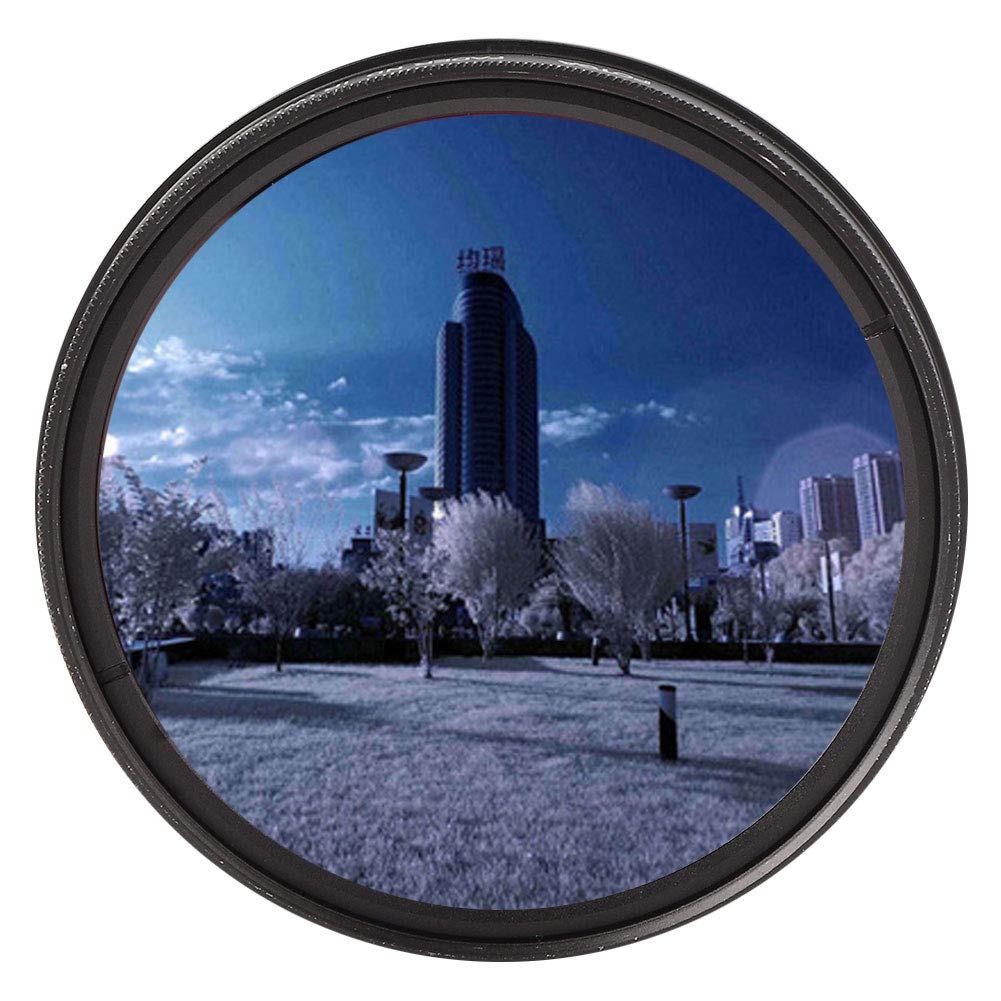 Brrnoo Filtre IR, Filtre Infrarouge 67 mm en Verre Optique et Alliage d'Aluminium pour Photographie IR