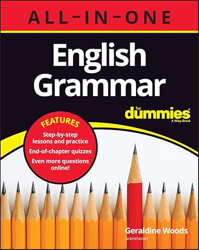 Book Cover of Geraldine Woods - English Grammar All-in-One For Dummies (+ Chapter Quizzes Online) (For Dummies (Language & Literature))