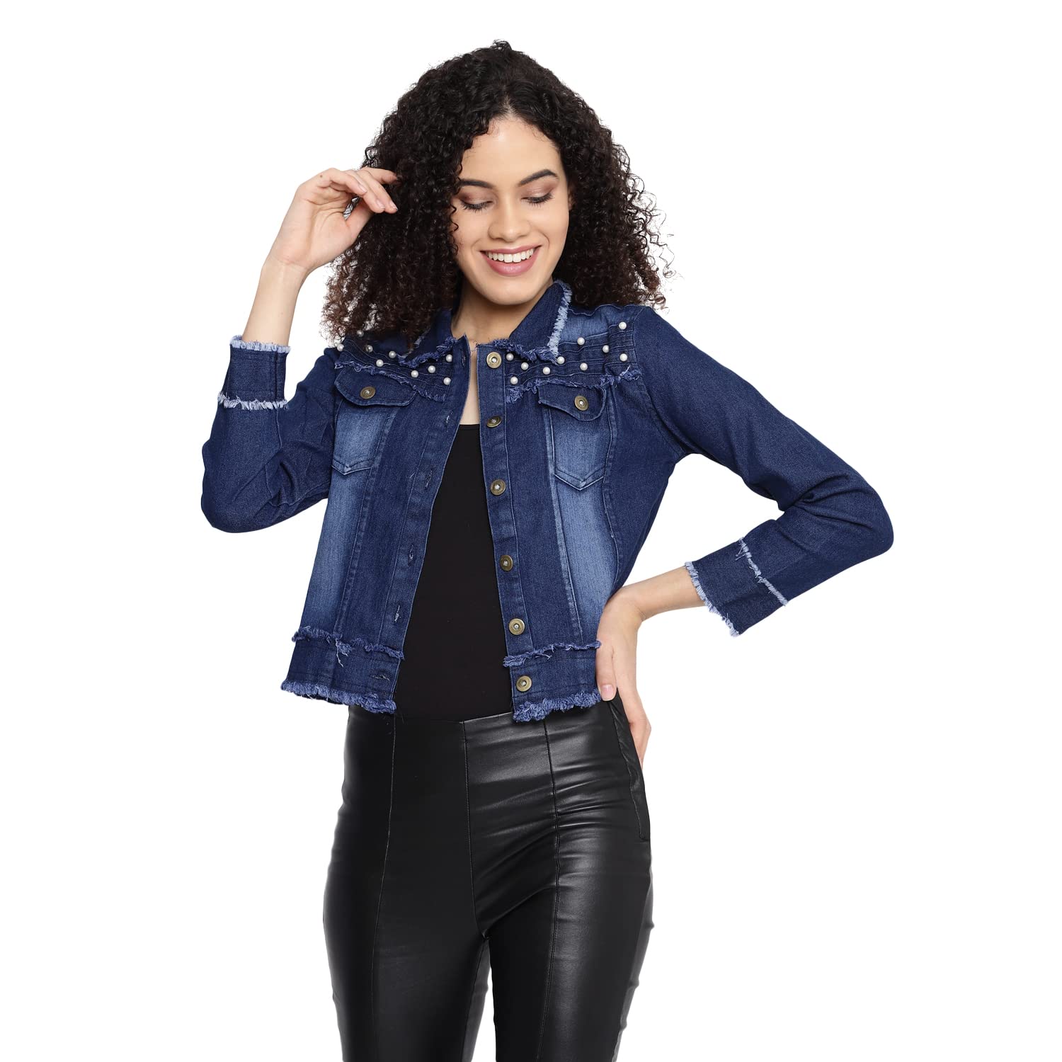 LISETTE Full Sleeves Solid Women's Denim Jacket