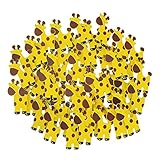 Small Giraffe Animal Wooden Baby Favors, 1-3/4-Inch (50-Piece)
