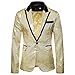B-430 Gold Mens Work Office Blazer Outerwear Jackets Blazer Outfits for Man Sequin Sparkly Glitter Fall Winter Outerwear 2023 Clothing Fashion Regular Fit VM M