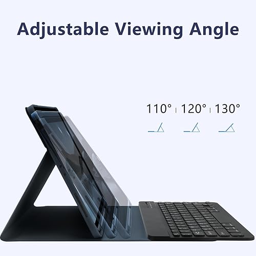 Miniatura 8 de TQQ Funda para iPad Pro de 12.9 pulgadas 2022 con teclado, funda de teclado (para iPad Pro de 12.9 pulgadas, 6 generación, 543 generación), con