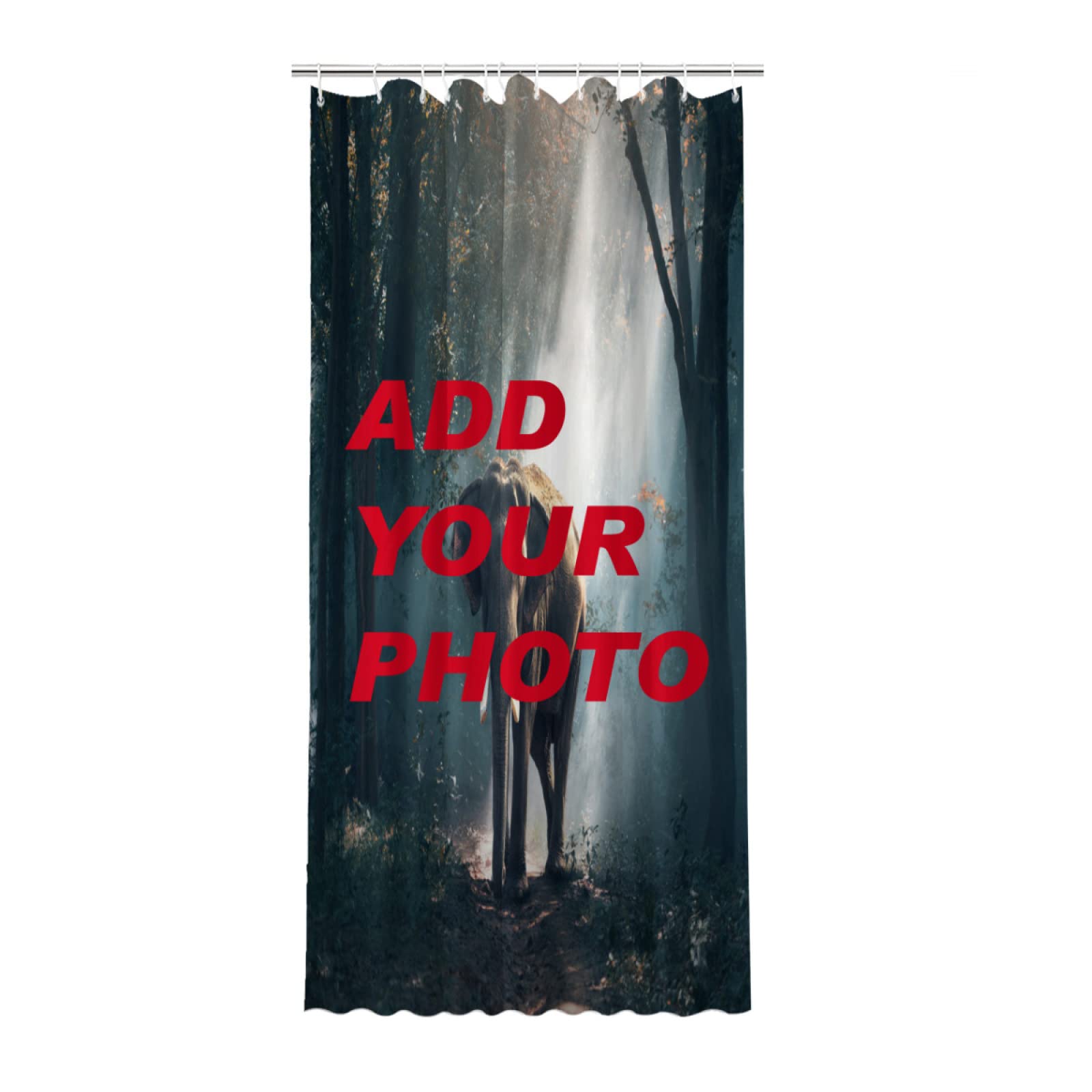 Custom Shower Curtain Personalized Custom Images Backdrop Waterproof Shower Curtain Room Bathroom Decor - 36x72 Inch