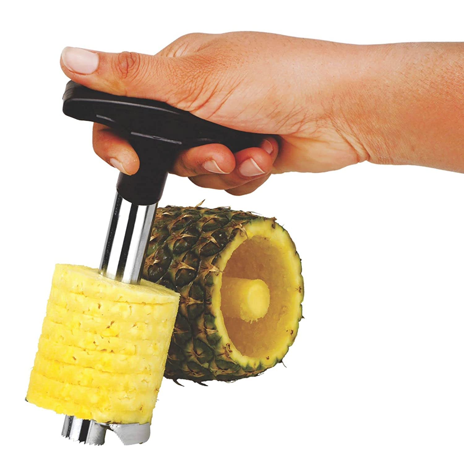 Dhananjay Stainless Steel Pineapple Cutter and Fruit Peeler Corer Slicer Kitchen Knife