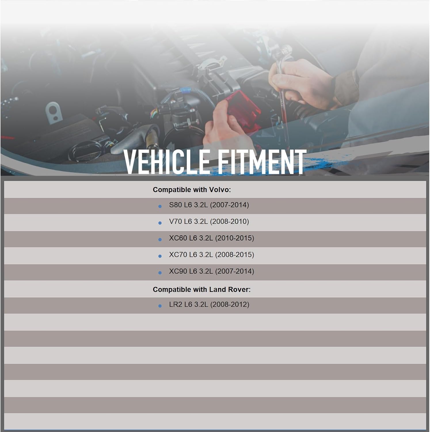 New MAP Sensor Compatible with Land Rover LR2 3.2L 2008-2012, Compatible with Volvo S80 XC90 3.2L 2007-2014; V70 3.2L 2008-10, XC70 3.2L 2008-15, XC60 3.2L 2010-15 8699339 LR002566 86993390