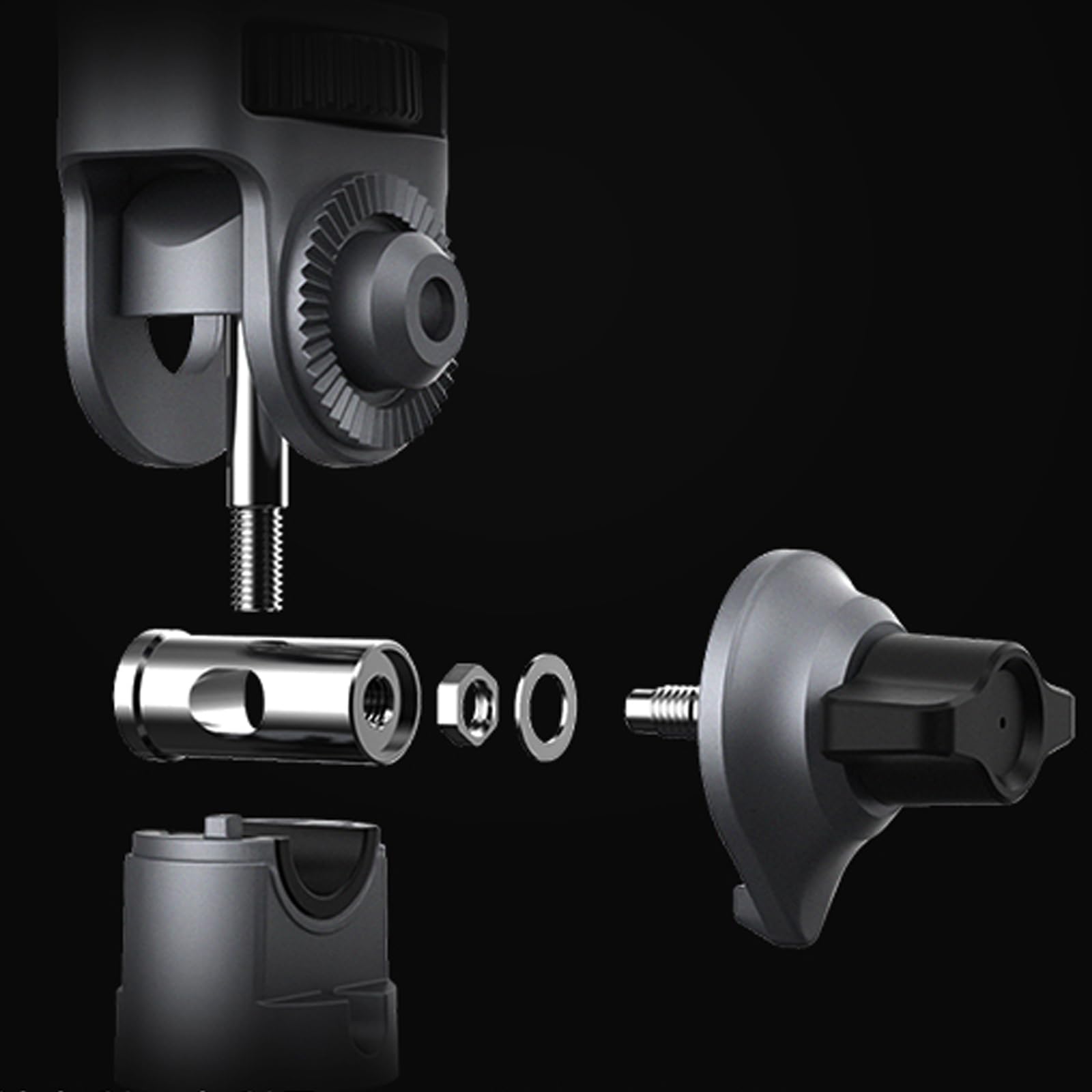 Fahrrad/Motorrad Mount für GoPro 13 12/DJI Osmo Action 5 Pro/Insta360 X5/DJI Osmo Pocket 3/Insta360 Ace Pro 2/Insta360 GO 3S/DJI Osmo Action 4/Insta360 X4/X3 Action Kamera U-Bolt Halterung
