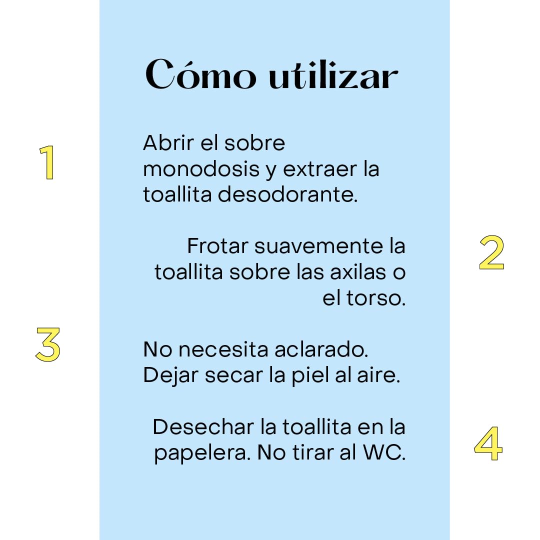 Limoncol Toallitas Desodorantes Corporales Individuales, Frescor y Limpieza sin Agua para Axilas y Torso, Tejido Suave Spunlace, Uso Diario y Fuera de Casa, 10 Unidades — view 5