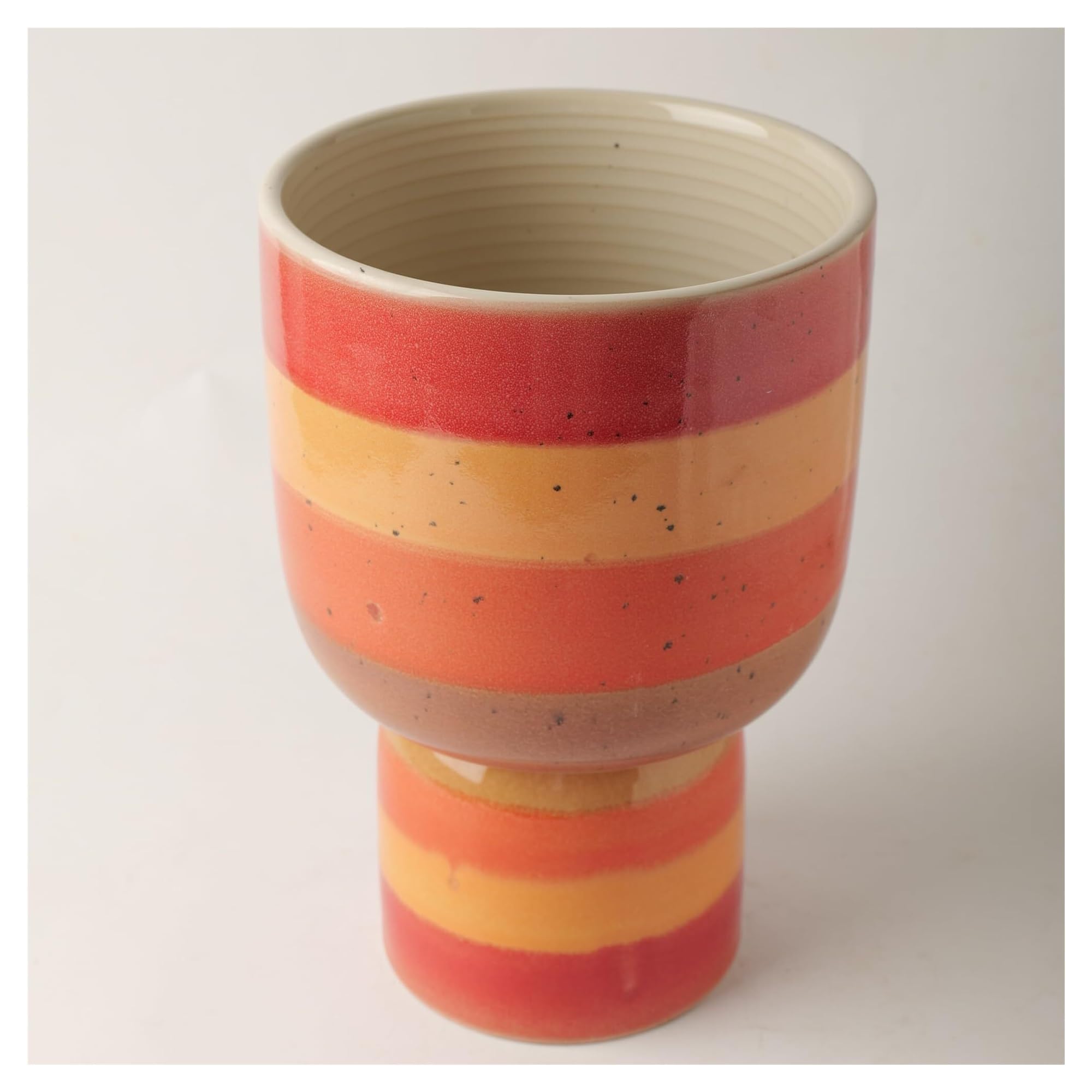 Donice ogrodowe Ceramiczna donica na rośliny z otworem drenażowym Nowoczesna dekoracyjna pomarańczowymi kwiatami soczystą orchideę ozdobne