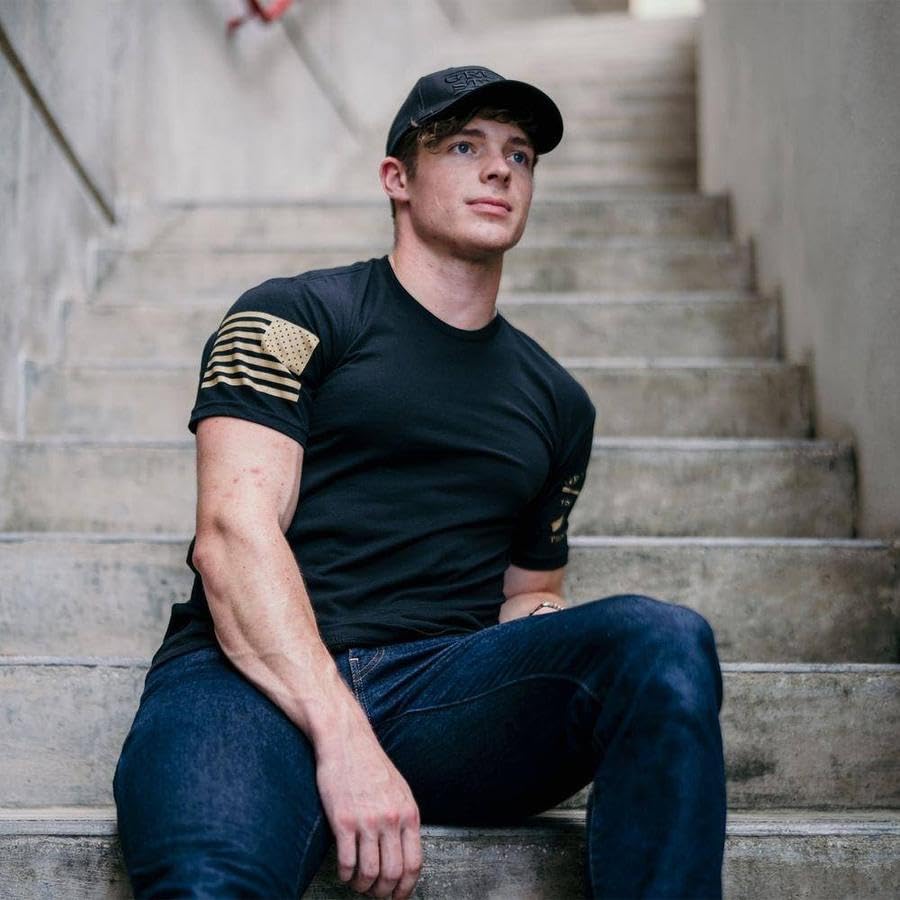 Image of Grunt Style Basic Crew Pack - USA, American Graphic Tee, Patriotic, Everyday, T-Shirts for Men Pack
