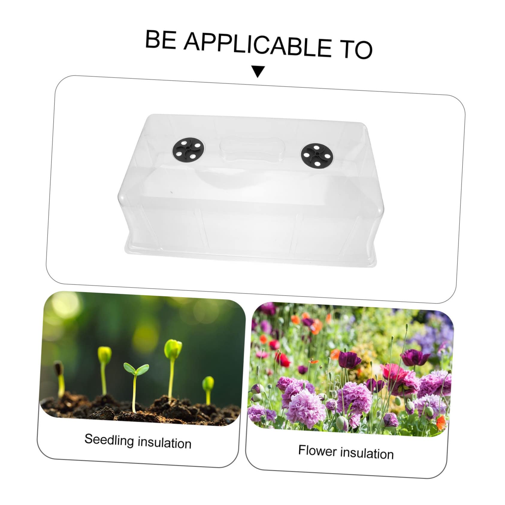 HANABASS Copertura per Piante in Plastica Funzione di Mantenimento della Temperatura, Cappuccio per Vasi da Giardino, per Orto e Coltivazione di Mini Piante, Facile da Usare