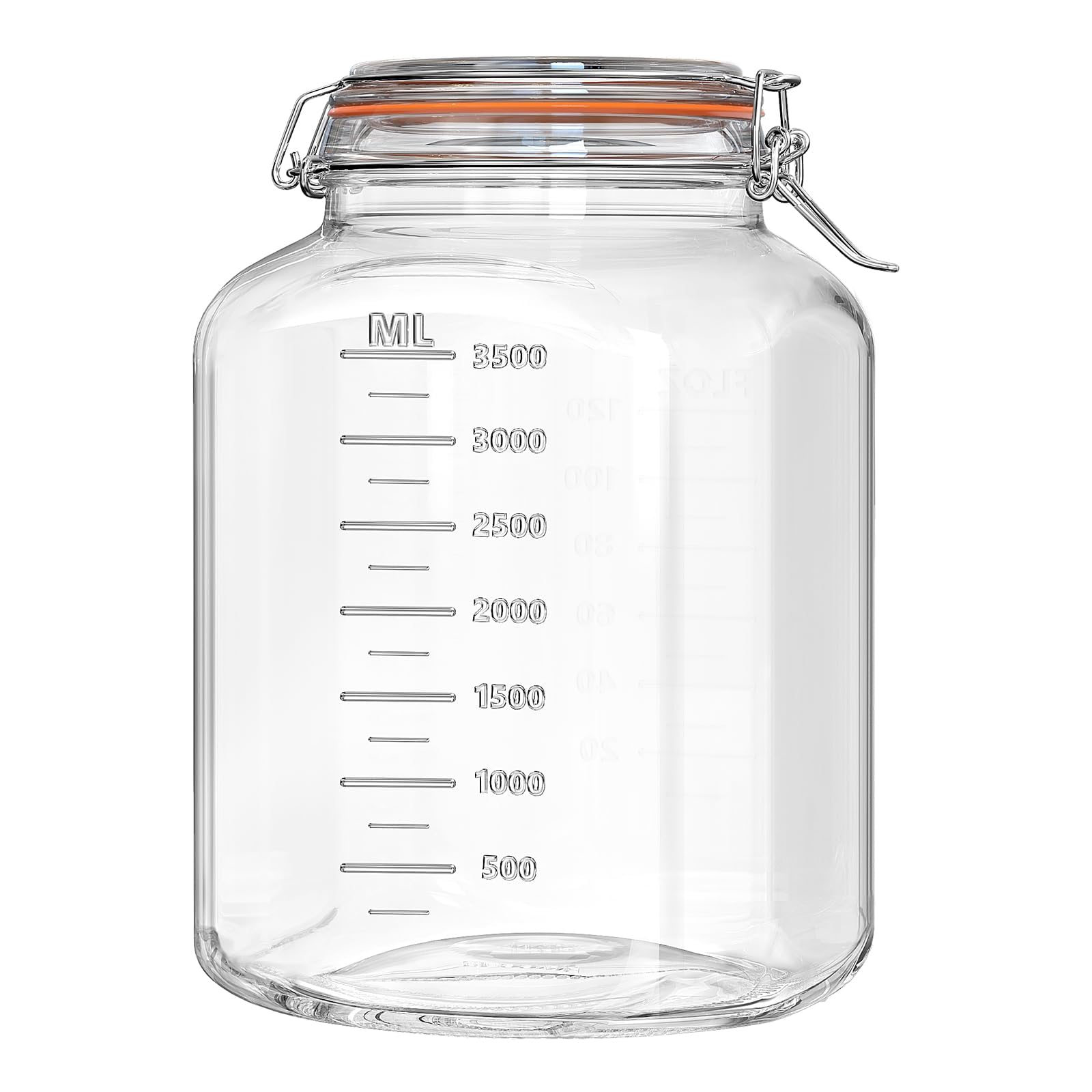 Amazon｜Ritayedet 4.2L 保存瓶 ガラス 保存容器 梅酒 瓶 角型 密閉