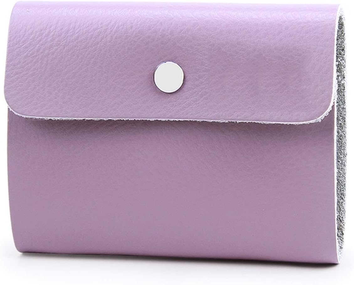 Women's Leather Card Holder Portable Multi-card Business Exquisite High-end Small Compact Ultra-thin Large-capacity Case(B)
