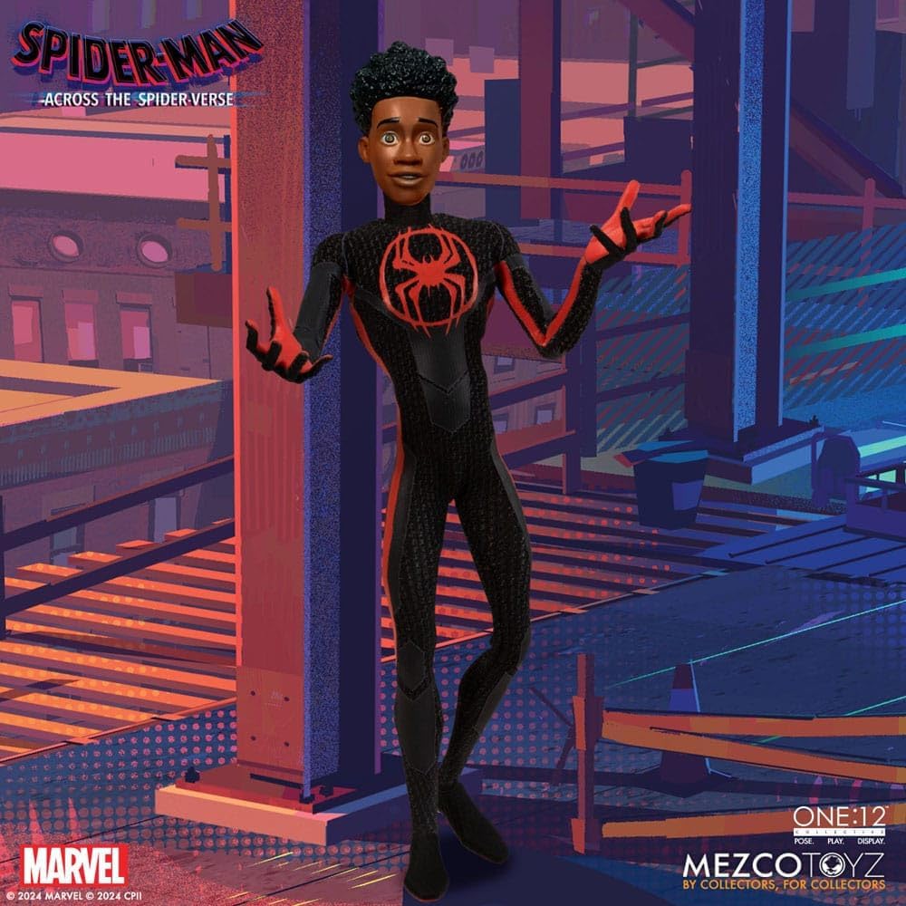 Mezco Toyz One:12 Collective Marvel Spider-Man Across The Spider-Verse Miles Morales 1/12 Scale Collectible Figure