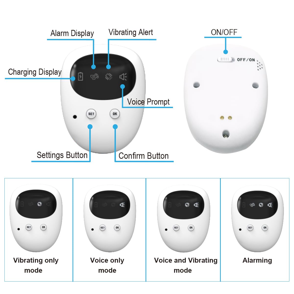 Wireless Bettnässen Alarm Pee Alarm Mit Empfänger & Clip-On Senr Für Jungen Grils Kinr Töpfchen Training Altenpflege