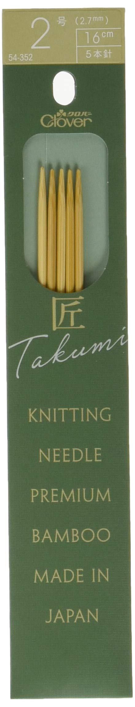 Amazon | Clover クロバー棒針「匠」5本針〈短〉16cm 2号 | 編み針