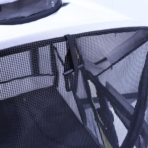 Image of Dog Stroller for Medimu /Large Dogs - Easy Fold Dual Entry Pet Stroller with One-Foot Brake,Ideal up to 80 lbs.