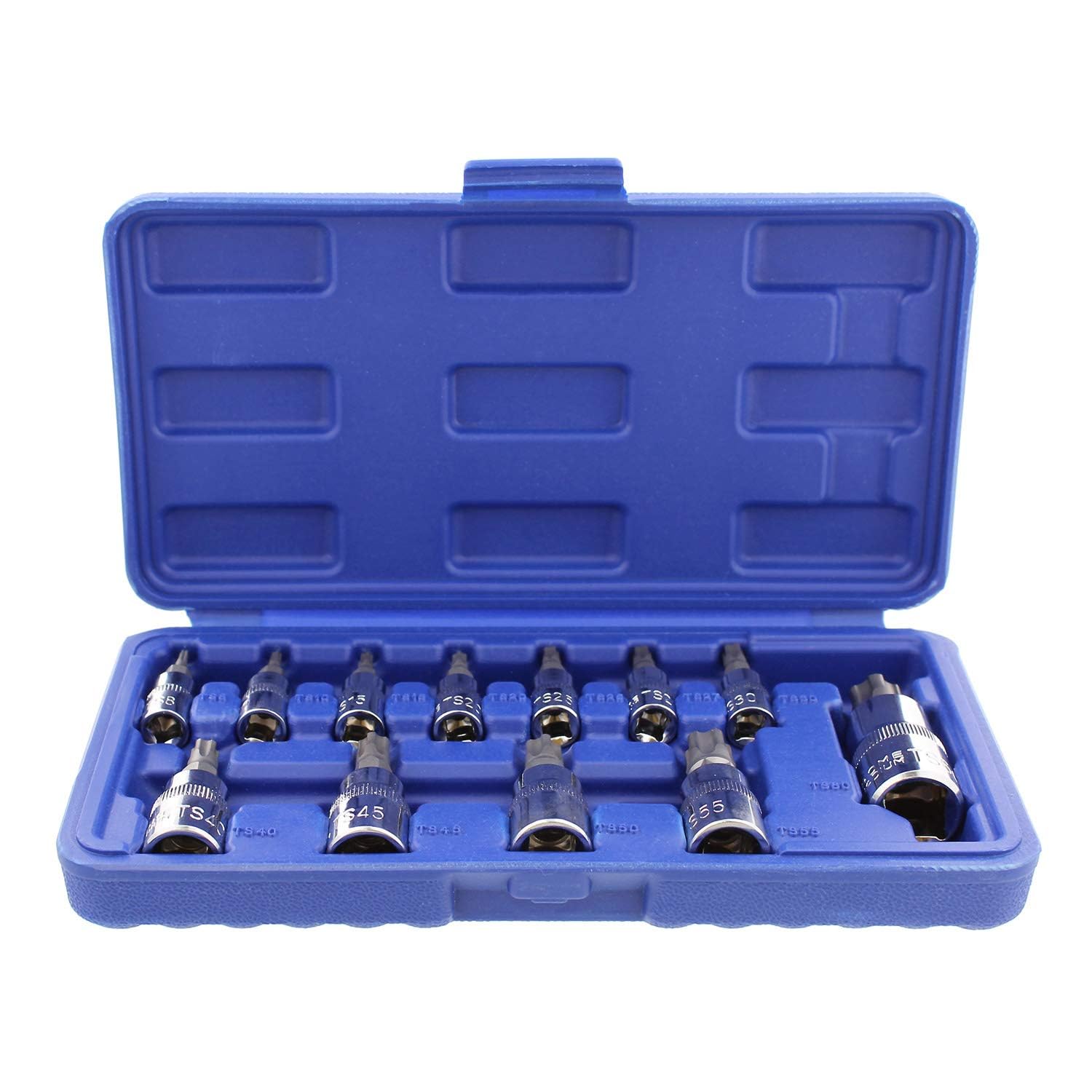 ABN Set di chiavi a bussola Torx Plus, set di punte a stella, 12 pezzi