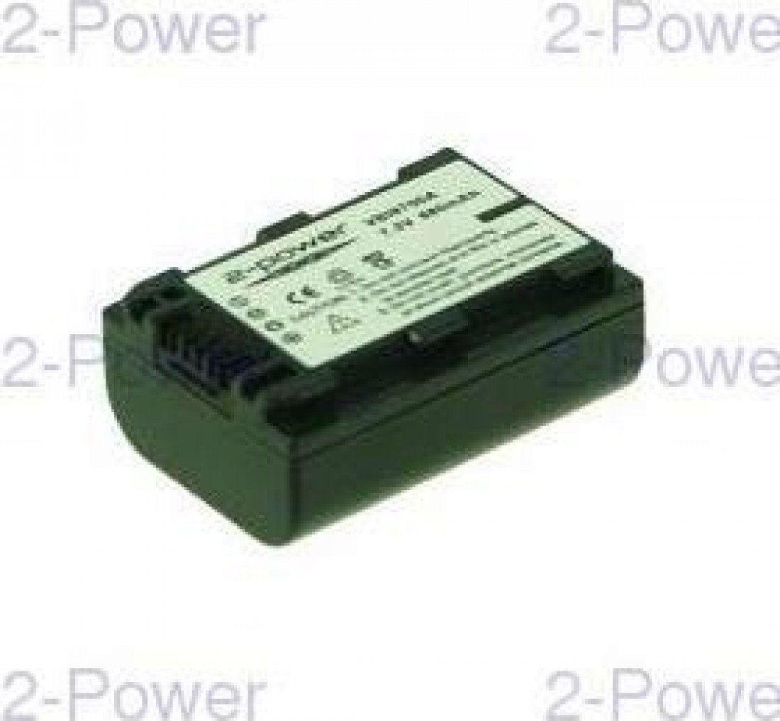 2-Power VBI9700A 7.2 V 680 mAh Camcorder Battery for Sony NP-FH40 and Sony NP-FH30 - Black