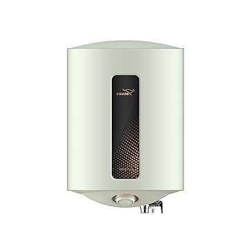 V-Guard Victo Plus 25 Litre 5 Star Water Heater with Advanced Safe Shock Module; Free PAN India Installation & Free Connection Pipes (White-Black)